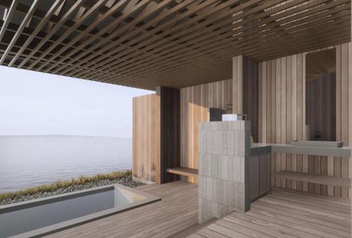 Open air bath, 山人 Oga in Oga