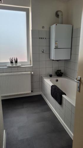 Vannituba, Ferienwohnung Gästehaus Bauer 2 (Ferienwohnung Gastehaus Bauer 2) in Heiligenhaus