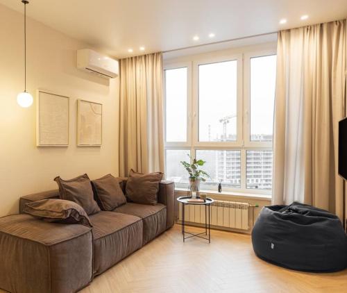Stylish Apartment with Separate Bedroom in Dock32 Kyiv Center