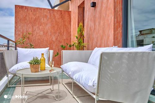 balcon/terrasse, Stayhere Casablanca - Maarif - Elite Residence near Villa des Arts