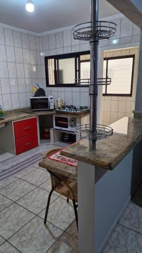 ห้องครัว, Apartamento na Praia grande - vila tupi in วีลาตูปี