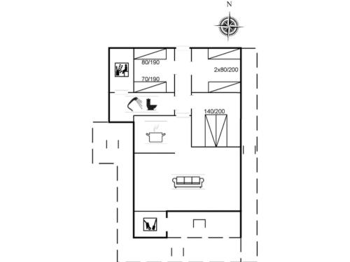 Holiday Home Yngvy - 1-3km from the sea by Interhome – khách sạn tại Oksby