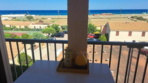 Hyper central au village Barcarès accès plage direct studio vue mer exceptionnelle - Location saisonnière - Le Barcarès