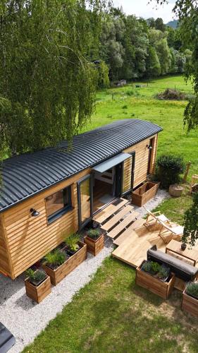 A szálláshely kívülről, Maringotka Zdenička (Maringotka Zdenicka) in Petrovice U Susice