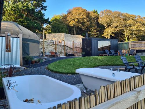 Spa, Puckaster Cove Cabin in Chale