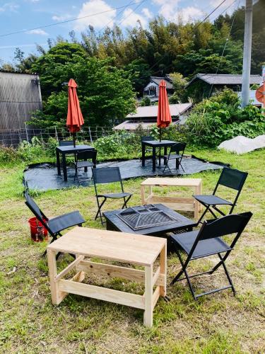 후쿠오카 farm stay Jammin 4성급 싱글룸 레스토랑