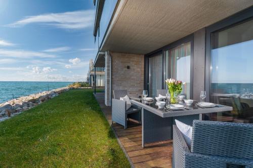 Terraza/balcón, Apartment Port Side in Olpenitz