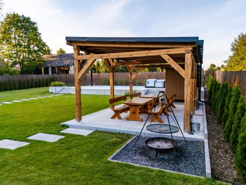 Przystań Roztocze 176 podgrzewany basen sauna jacuzzi bilard 14 osób