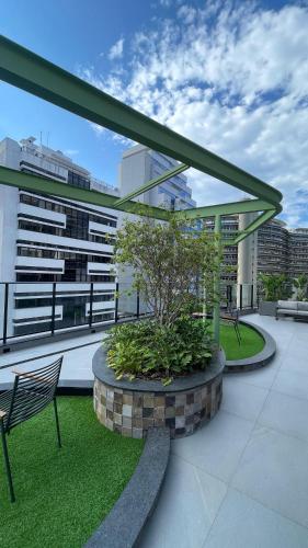 Balkon/terasa, Xtay Oslo Florianópolis - Hospedagem Executiva no Centro de Floripa (Xtay Oslo Florianopolis -Estudio residencial a 5 min do Centro, Proximo de Epic School e Centro Exec) in Florianopolis