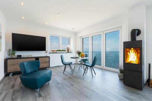 المرافق, Luxusferienwohnung BalticLounge 1 in Olpenitz