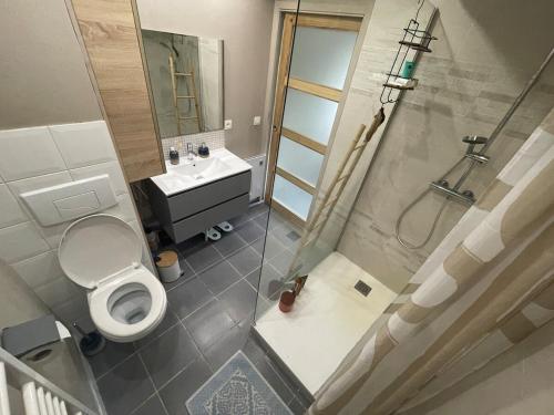 Maison au bord de la Creuse, vue sur le pont Roby in Felletin