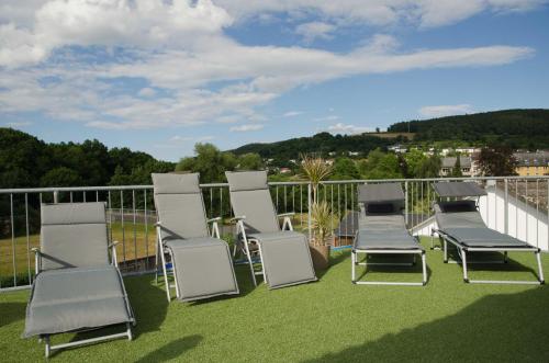 Balcony/terrace, Apart Hotel Paradies in Bad Salzschlirf