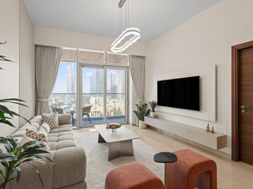 Panorama Royale 1BR w Study-Sleeps 4- Full Burj Khalifa View in Imperial-13, Дубай (фото 2)