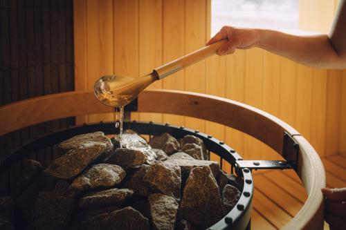 Sauna, ホテルかぜまちみなと in Oga