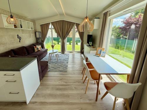 Létesítmények, Blue Flamingo Ferienhaus am Badesee mit Garten in Rauchwart