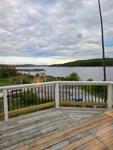 Balkons/terase, House on Thames River in Prestona (CT)