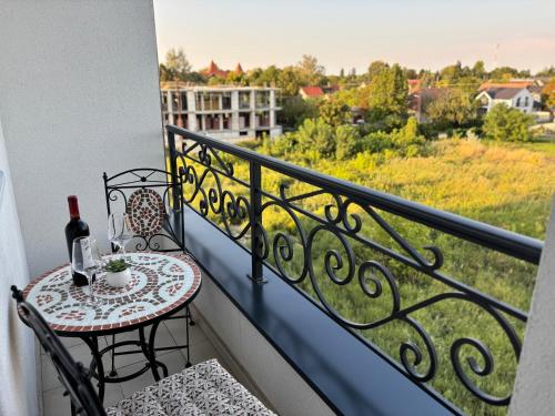balkon/terras, Apartment Aqua Serena in Palic