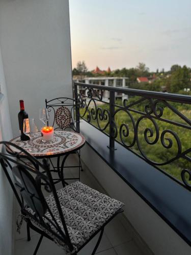 balkon/terras, Apartment Aqua Serena in Palic