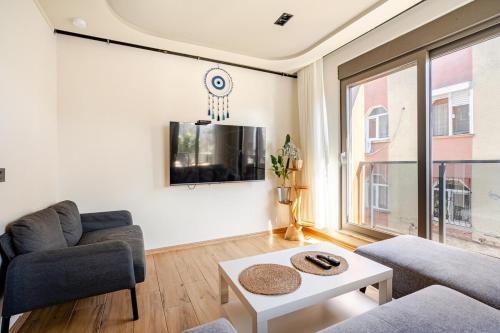5 Min to the Sea, Luxury 1BR, Pool & Air Conditioning & Fast WiFi, Antalya (fotografie 3)