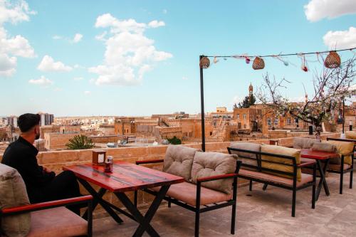 Uitzicht, Mons Masius Boutique Hotel Teras in Midyat