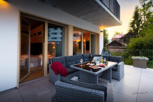 Balcony/terrace, Apartman Skalka na Sumave, Zelezna Ruda near Bultas
