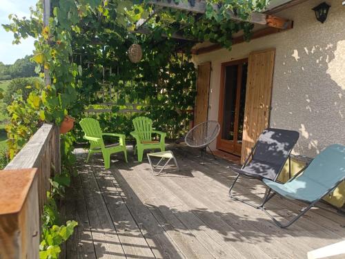 balkon/terras, Maison chaleureuse en Ariège (Maison chaleureuse en Ariege) in Roquefixade