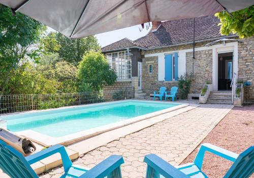 Le Clos Poncétys - Villa avec Piscine gîte à louer Davayé