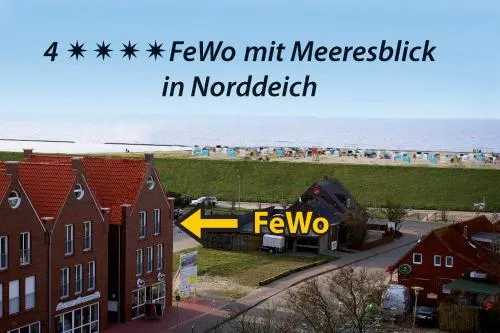 Ferienwohnung Meeresblick Norddeich mit Balkon in Norden, Deutschland
