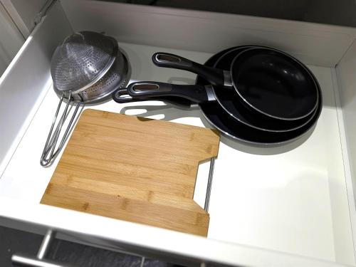 ห้องครัว, Wohnung Niedernhausen 60 qm 7 Einzelbetten Stellplatz in นีเดอร์เฮาเซน