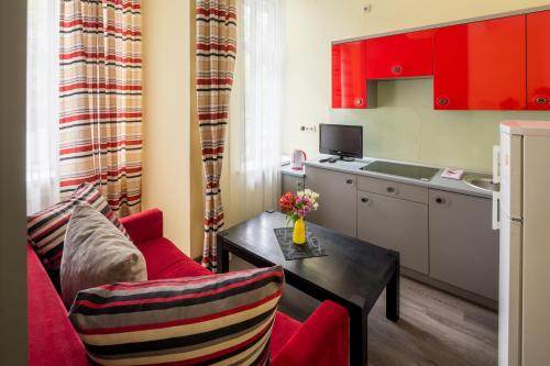 ห้องครัว, Apartment Fedkovycha in เขตฟรันคิฟสกี้