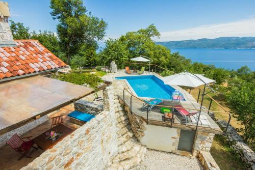 Ivanini secluded stone Villa with a stunning view