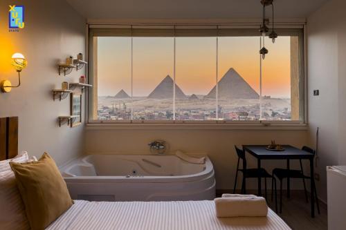 Jacuzzi Studio By The Historic Pyramids Apt1, Káhira