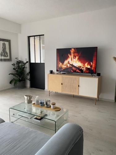 2 pieces vue mer avec parking frontière de Monaco - Location saisonnière - Beausoleil