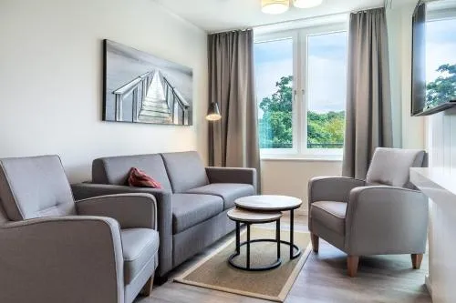 Godewindpark Deluxe-Apartment 2-10 mit Balkon und schönem Gartenblick in Travemünde, Deutschland