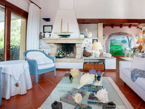 Villa Briziola - Puntaldia - vista mare e giardino in ปุนตัลเดีย