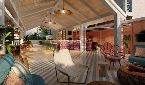 مطعم, Hotel Indigo Turks & Caicos Grace Bay by IHG in بروفيدنسياليس