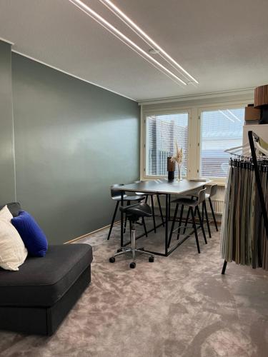 City center apartment with sauna & rooftop terrace in Pori