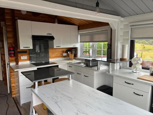 virtuve, Log Cabin Retreat Snowdonia in Trawsfynydd