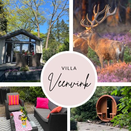 Boshuisje Villa Veenvink met privé sauna
