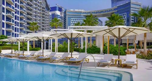 Wonderful Stay at 7 Palm - Rooftop Infinity Pool - Direct Beach Access - Brand New Luxury Apartments, Dubaj (fotografie 4)
