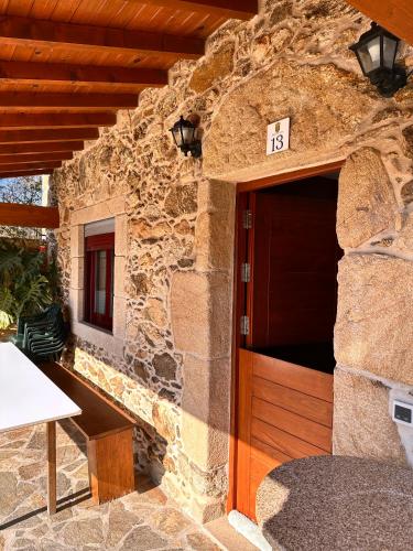 Balkons/terase, Casa de piedra, A Lameira in A Famelga