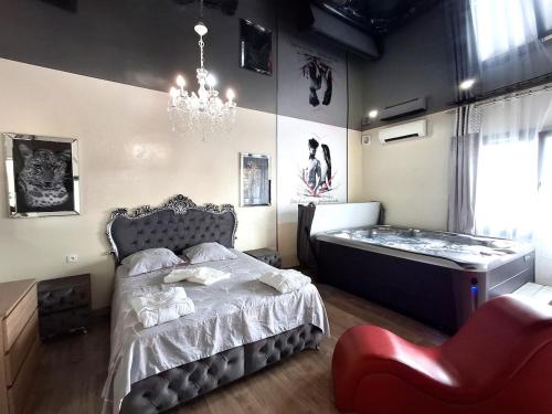 La discrète romantique, appartement avec jacuzzi