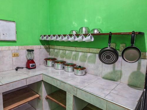keuken, Palo Verde House in Iquitos