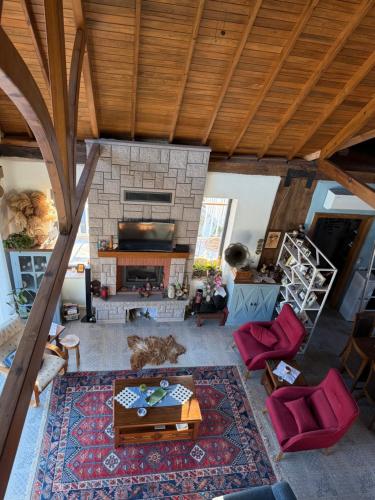 Zona de TV/saló-bar comuns, Saman Evim Çiftliği (Saman Evim Ciftligi) in Çoturtepe