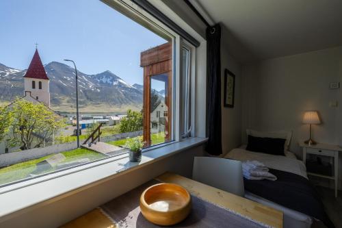 View, The Herring House in Siglufjordur