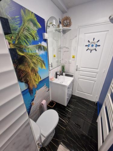 Fürdőszoba, Appart RDC spacieux in La Chaize-le-Vicomte