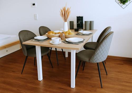 設施, Studioappartment mit Balkon in 朗格瑙