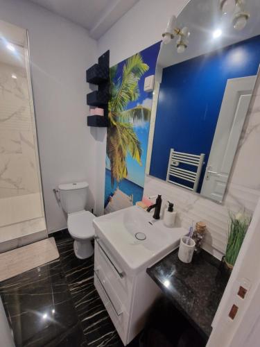 Fürdőszoba, Appart RDC spacieux in La Chaize-le-Vicomte