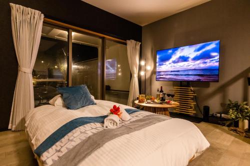 오키나와 본섬 Alpha Terrace Motobu Hills 3성급 게스트하우스 스위트룸