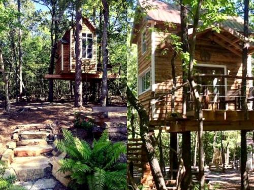 Secluded Tree House Rental with a Sleeping Loft near Lake Jocassee in South Carolina · Sunset